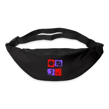 Basketball Tshirt B-Ball Dunking Rebound Player - Bum bag - black - Front