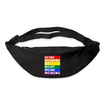 VOTRE OPINION N’EST PAS LA MIENNE - Sac banane - noir - Devant