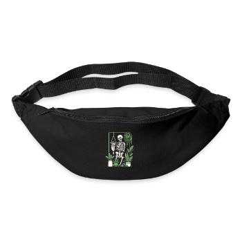 Makramee Und Pflanzen - Gürteltasche - Schwarz - Vorne