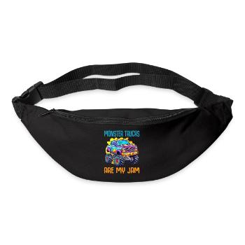 Monster Trucks Are My Jam funny Truck Cars Quotes - Bum bag - black - Front