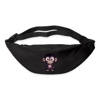 Monkey Halloween Zombie - Bum bag - black - Front