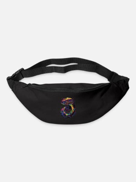 Schlange - Gürteltasche - Schwarz