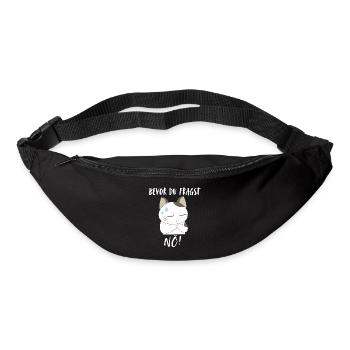 T-shirt chat Drôle Drôle Humour Sarcasme Ironie - Sac banane - noir - Devant
