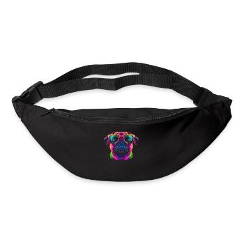Pug Dog Sunglasses Popart - Bum bag - black - Front
