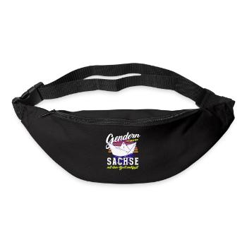 Gendern Tshirt Men Women Funny Funny Saying - Bum bag - black - Front