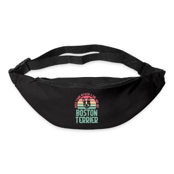 Boston Terrier Gifts - Gürteltasche - Schwarz - Vorne
