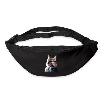 Maine Coon Chat Chat Maman Chat Maine Coon Chats - Sac banane - noir - Devant
