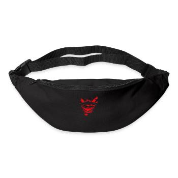 Costume d’Halloween Horreur Visage effrayant en rouge - Sac banane - noir - Devant