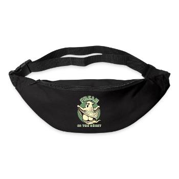 Freak in the Sheet Funny Halloween Ghost - Bum bag - black - Front