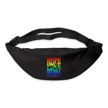 Equality LGBTQ Rainbow Flag LGBTQ Pride - Bum bag - black - Front