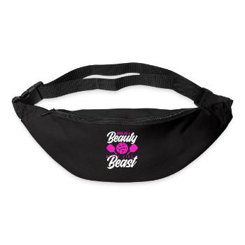 On dirait une beauté, joue comme un animal - Sac banane - noir - Devant