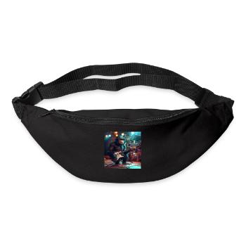 Schimpanse - Gürteltasche - Schwarz - Vorne
