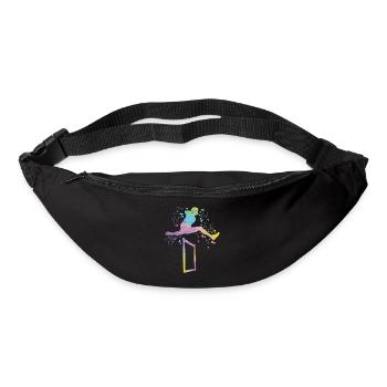 Course de haies Course d’obstacles Courses de haies pour enfants - Sac banane - noir - Devant
