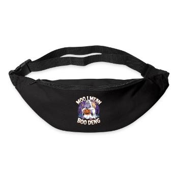 Funny Hippo Halloween Ghost Costume Boo Deng Pun - Gürteltasche - Schwarz - Vorne