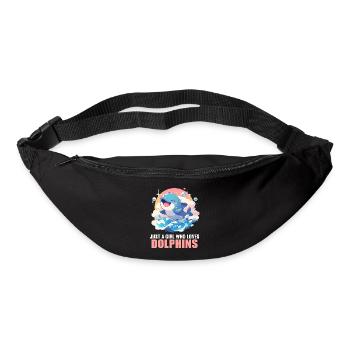 Dolphin Delfine Delfin - Gürteltasche - Schwarz - Vorne