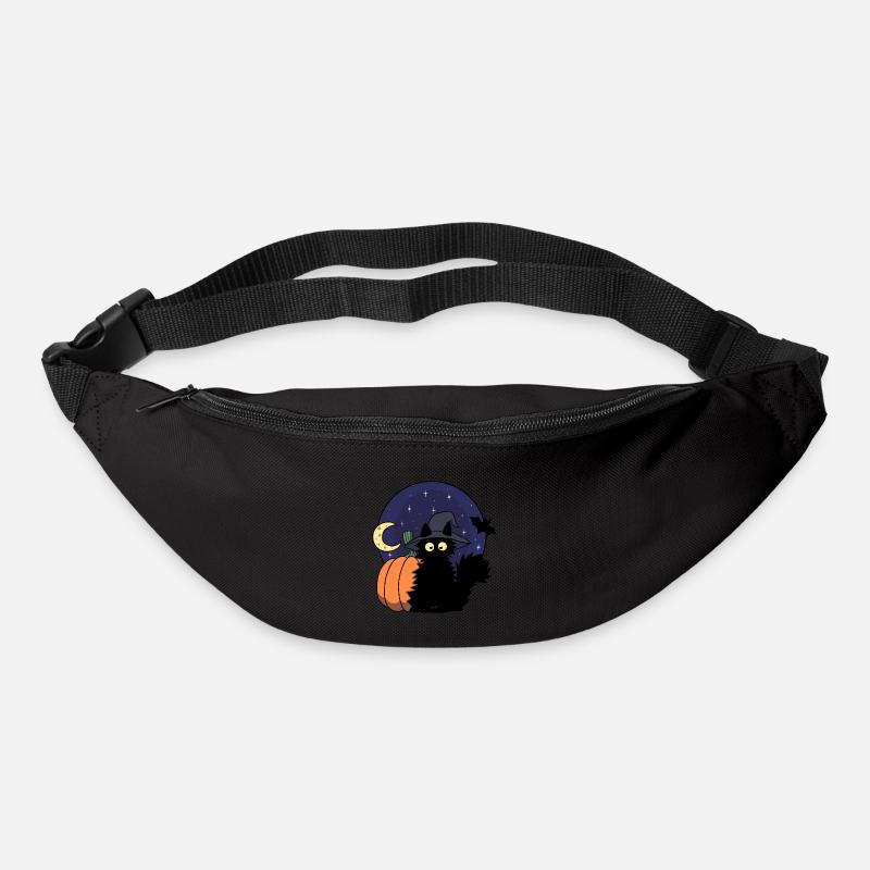 Cat Pumpkin - Bum bag - black