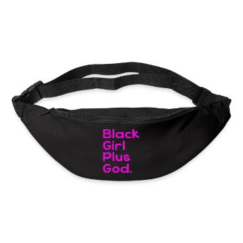 Black Girl Plus God - Gürteltasche - Schwarz - Vorne