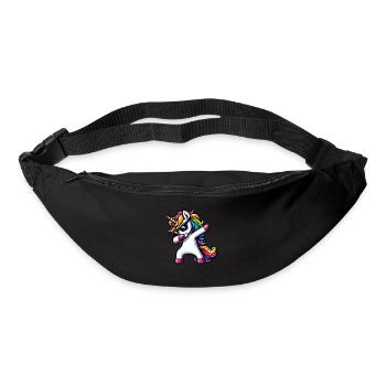 Licorne à pois surprise Rainbow Girl - Sac banane - noir - Devant