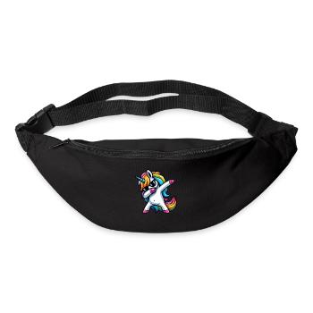 Licorne à pois surprise Rainbow Girl - Sac banane - noir - Devant