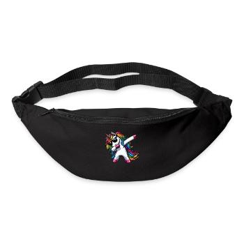 Licorne à pois surprise Rainbow Girl - Sac banane - noir - Devant