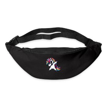 Licorne à pois surprise Rainbow Girl - Sac banane - noir - Devant
