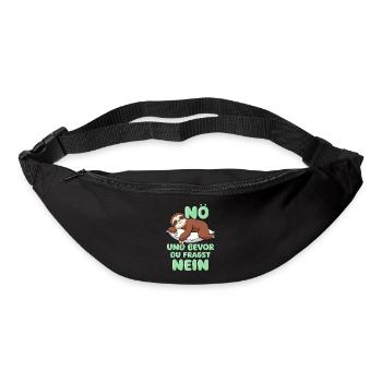Nö Und Bevor Du Fragst Nein - Gürteltasche - Schwarz - Vorne