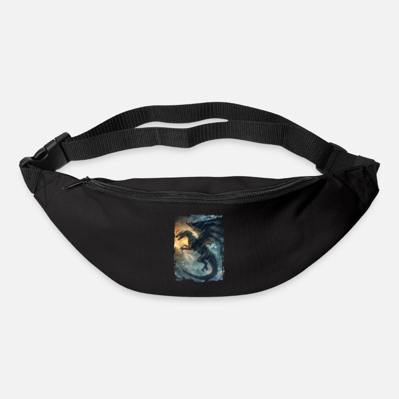 Drachen - Gürteltasche - Schwarz