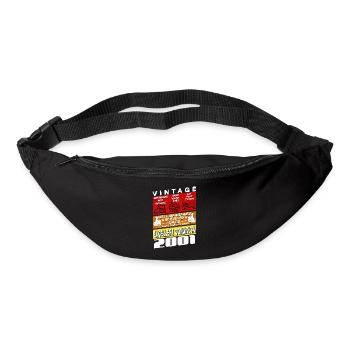 24 years old Vintage 2001 women & men Birthday - Bum bag - black - Front