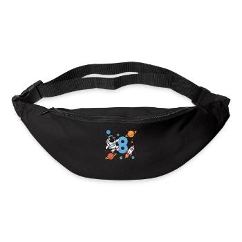 8ème anniversaire Garçons 8 ans Astronaute Anniversaire - Sac banane - noir - Devant