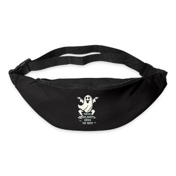 Lustiger Gespenster Spruch Retro Kostüm - Gürteltasche - Schwarz - Vorne
