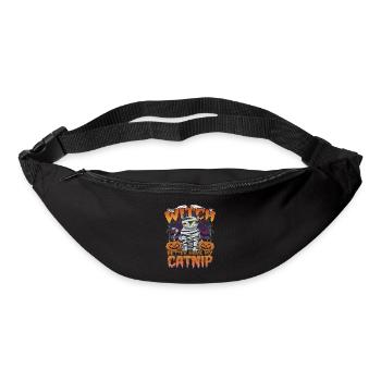 Halloween Cat Forget Candy Give Me A Cat - Bum bag - black - Front