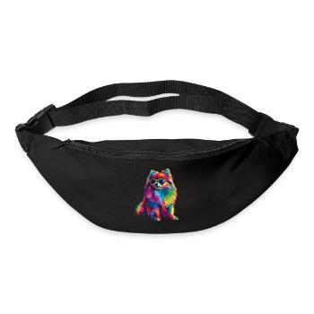 Pomeranian Dog Sunglasses Popart - Bum bag - black - Front