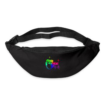Drums Drums Drumstick Drummer Music Band Rock - Bum bag - black - Front