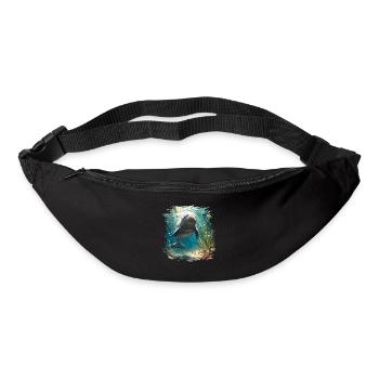Dugongs Lamantins Dugong - Sac banane - noir - Devant