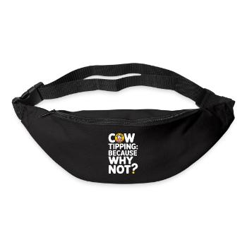 Funny Cow Tipping Joke for Farm Enthusiasts and - Gürteltasche - Schwarz - Vorne