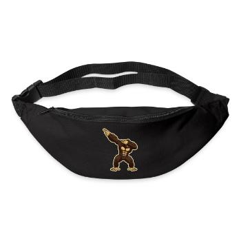 Affe Schimpanse Gorilla Dabbing Affe - Gürteltasche - Schwarz - Vorne