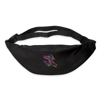 Hexenbesen Halloween Spooky Popart - Gürteltasche - Schwarz - Vorne
