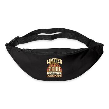 Limité à 2000 drôles de dictons cadeau d’anniversaire - Sac banane - noir - Devant