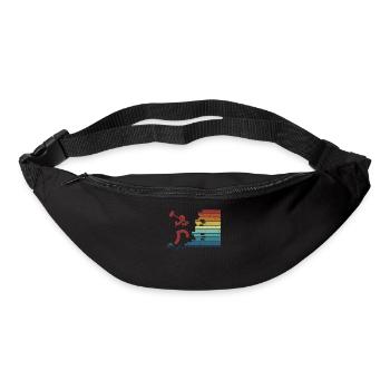 Retro Demolition Contractor Home Wrecker House - Bum bag - black - Front
