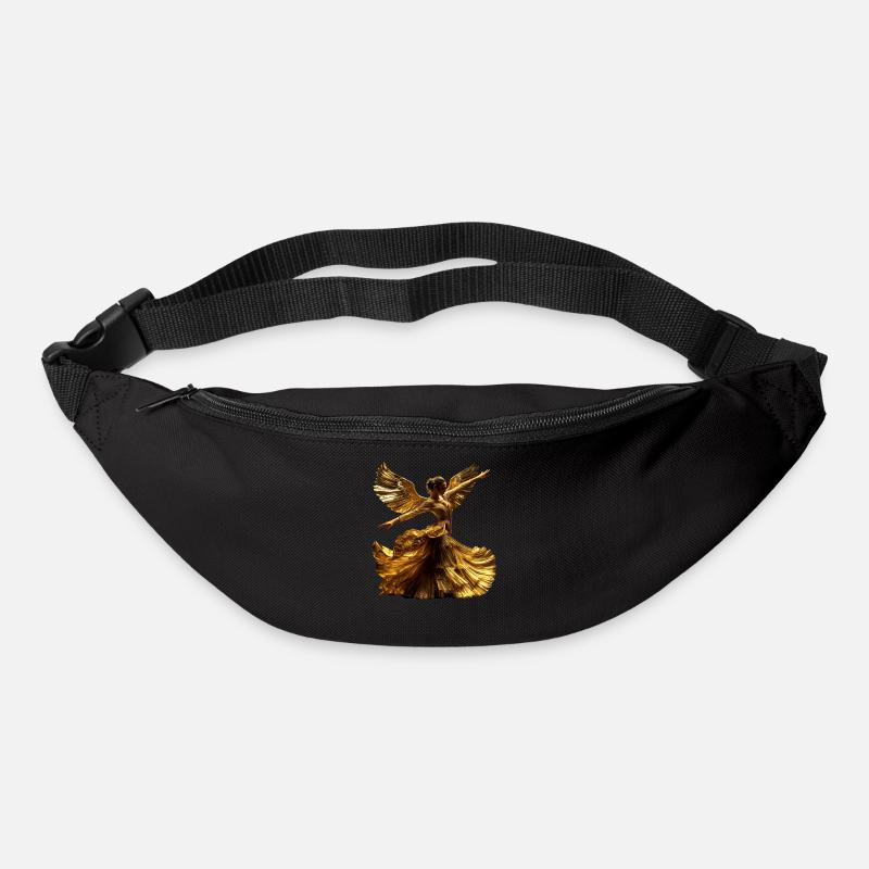 Danseuse de flamenco Aile d’or Espagne Robe Danseuse - Sac banane - noir