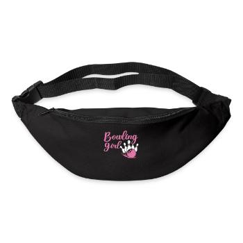 Bowling Girl Funny Ladies Team Bowler Sport - Gürteltasche - Schwarz - Vorne