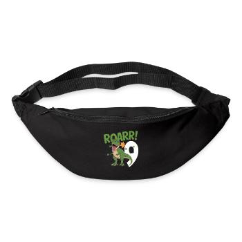 9th Birthday 9 Years Dino Dinosaur Fan - Bum bag - black - Front