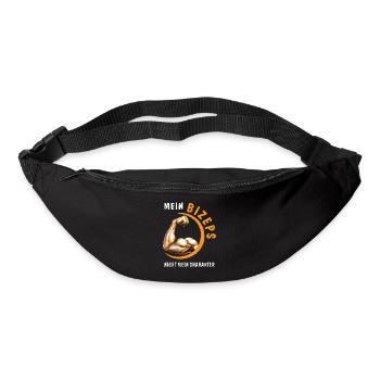 MEIN BIZEPS NICHT MEIN CHARAKTER - Gürteltasche - Schwarz - Vorne