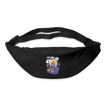 J’ai 47 ans + Zombie Finger : Octobre Halloween 48ème - Sac banane - noir - Devant