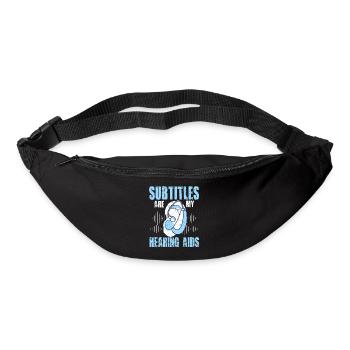 Deaf Pride ASL Gebärdensprache - Gürteltasche - Schwarz - Vorne