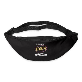 ATTENTION : STELLA EST DE BONNE HUMEUR - Sac banane - noir - Devant