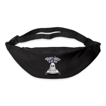 Halloween Sheet In Bed Funny Saying - Bum bag - black - Front