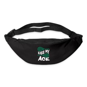 Joueur de tennis - Sac banane - noir - Devant