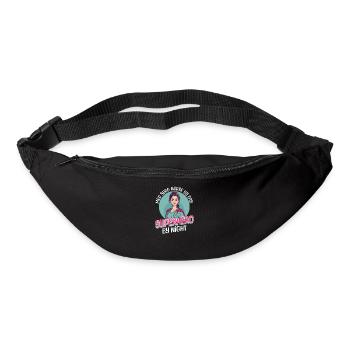 Infirmière en chirurgie médicale Infirmière le jour, super-héros la nuit - Sac banane - noir - Devant