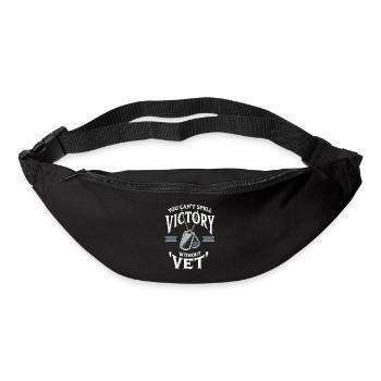 Honor Veterans Day with Patriotism and Military - Bum bag - black - Front